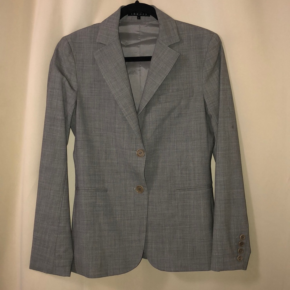 Theory Gray Blazer. Size 6